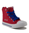 Little Kids Girl's Boy's Poppy-01 Canvas Hi Top Zipped Sneakers Boots Shoes