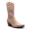 Western Cowboy Boots for Women - Calf High Tall Cowgirl Boot, Low Chunky Heel Botas