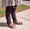 Little Girls Kids Open Toe Strappy Floral Slingback Flats Dress Sandals