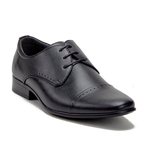 Men's 79893 Leather Lined Cap Toe Lace Up Oxfords Dress Shoes