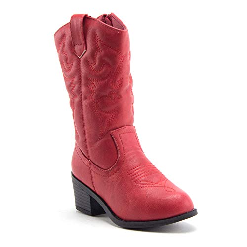 Little Girls Kids BDW-14 Tall Stitched Western Cowboy Cowgirl Boots