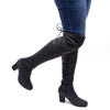 Women's Miles-02 Faux Suede Over The Knee OTK Tall Riding Dress Boots - Jazame, Inc.